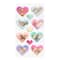 12 Pack: Puffy Watercolor Hearts Stickers by Recollections™